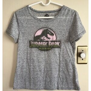 Jurassic Park - Womens / Juniors T-Shirt - Small Gray